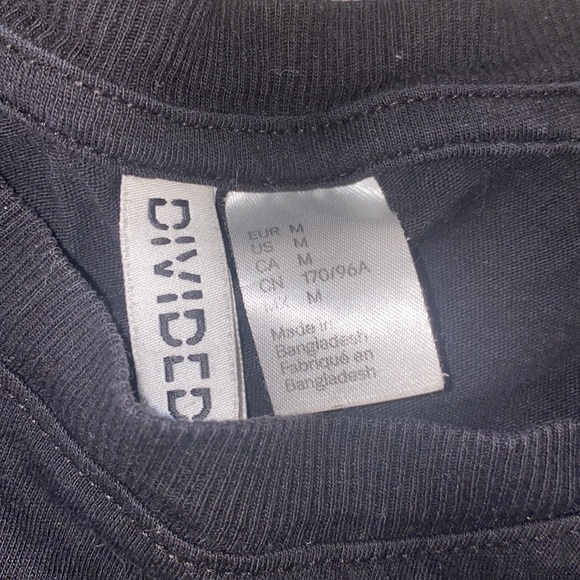 Basic black baggy crop top - Picture 5 of 5